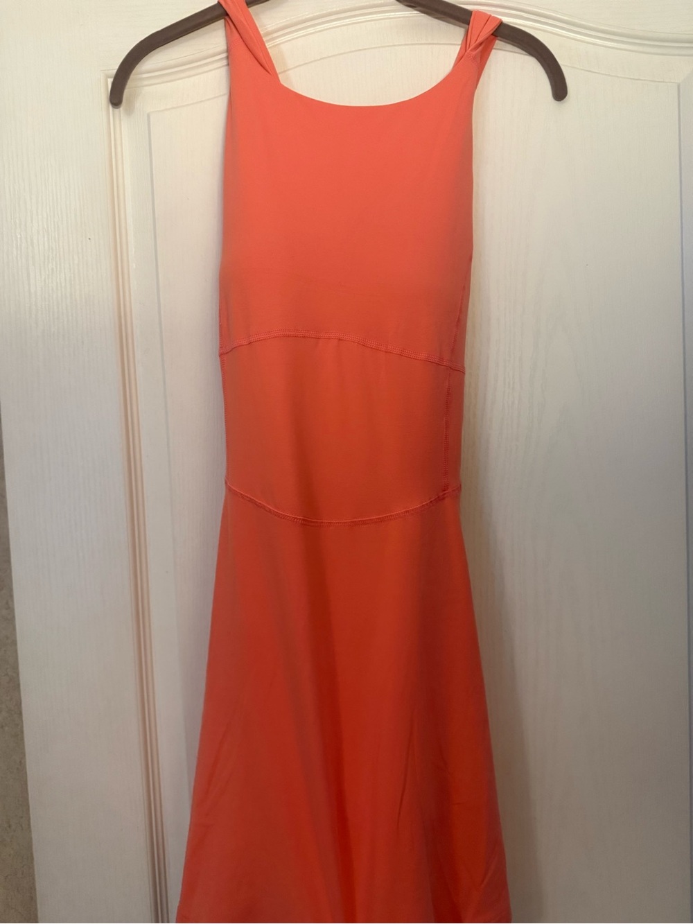 Bright Coral Sleeveless Maxi Dress